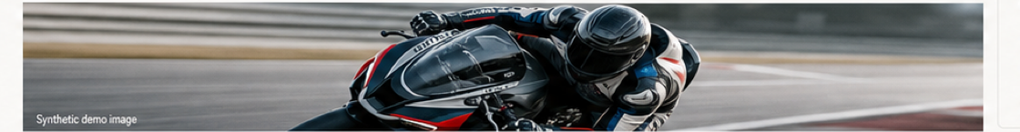 Synthetic rider on circuit
